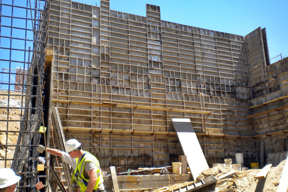 Kellogg Community College Lane Thomas Building foundation, floors, and exterior concrete by Moore Trosper Construction